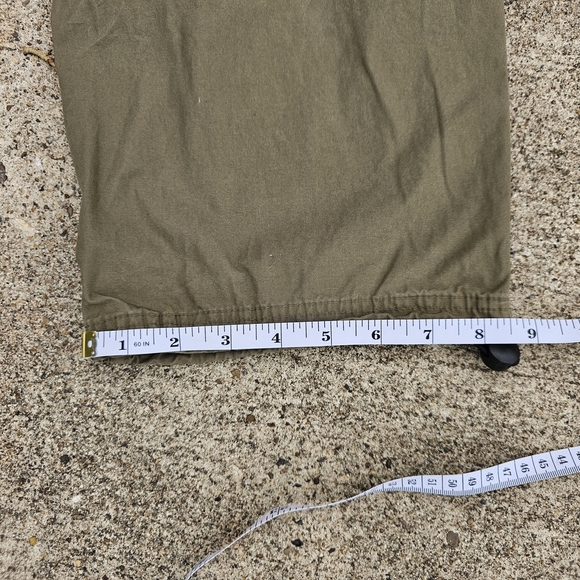 H&M Tan Cargo Pants with Adjustable Waistband and Relaxed Fit - Picture 7 of 7